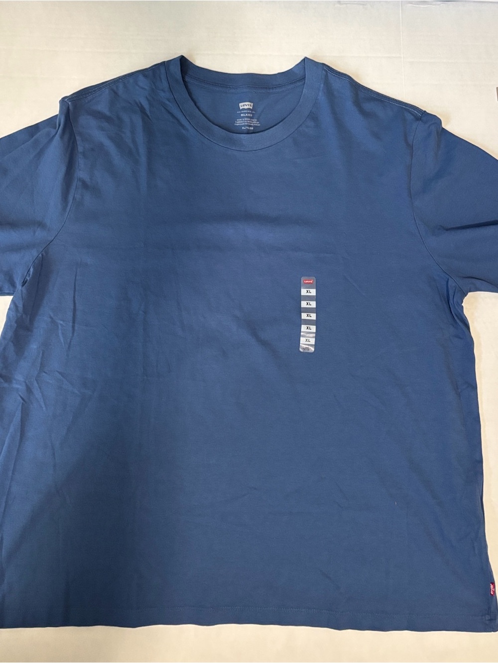 Levi’s Men’s XL Relaxed Fit T-Shirt Blue Crew Neck Short Sleeve NWT XL